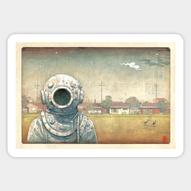 Tales from the Inner City - Shaun Tan Sticker by Bequeat